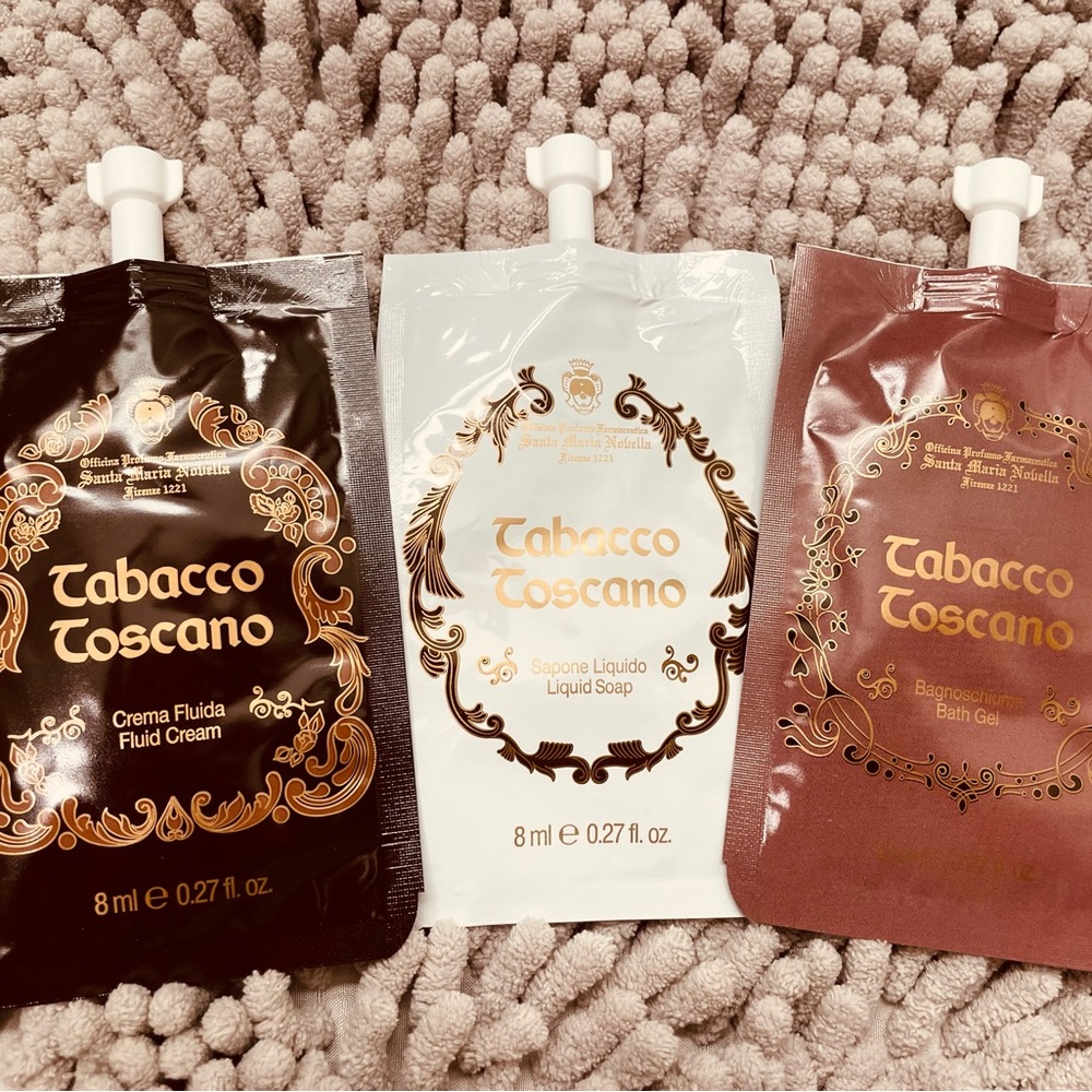 Santa Maria Novella, Tabacco Toscano Travel-Size Set - Cream, Soap, Bath Gel